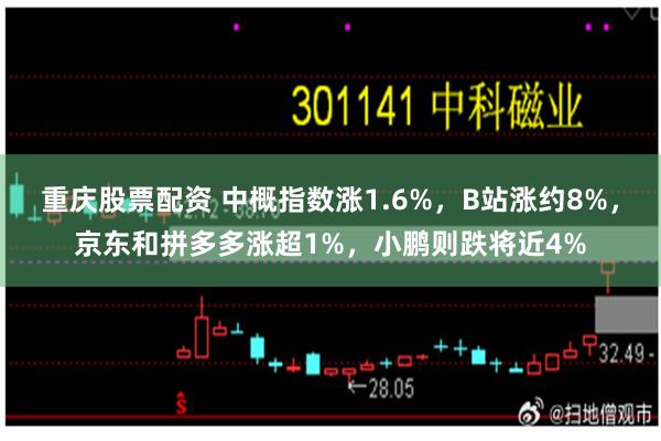重庆股票配资 中概指数涨1.6%，B站涨约8%，京东和拼多多涨超1%，小鹏则跌将近4%