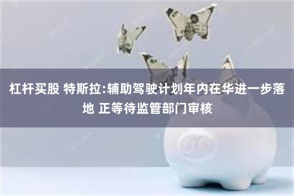 杠杆买股 特斯拉:辅助驾驶计划年内在华进一步落地 正等待监管部门审核