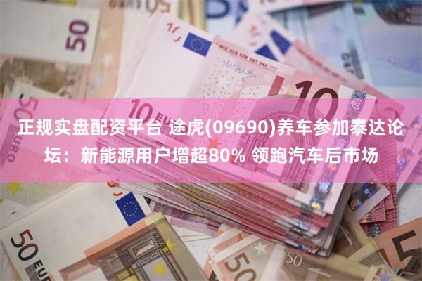 正规实盘配资平台 途虎(09690)养车参加泰达论坛：新能源用户增超80% 领跑汽车后市场