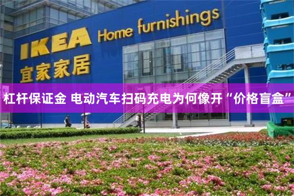 杠杆保证金 电动汽车扫码充电为何像开“价格盲盒”