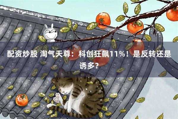 配资炒股 淘气天尊：科创狂飙11%！是反转还是诱多？