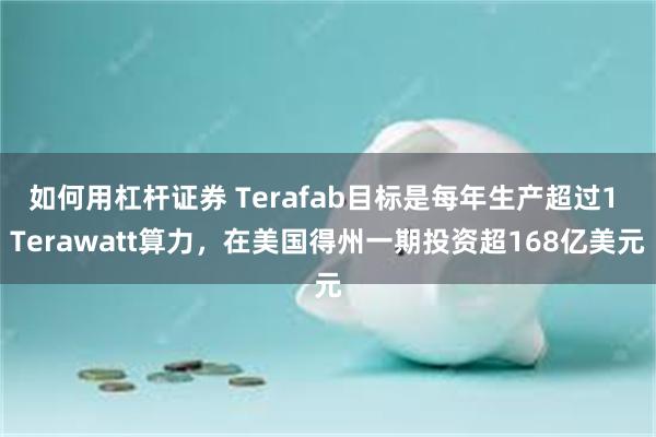 如何用杠杆证券 Terafab目标是每年生产超过1 Terawatt算力，在美国得州一期投资超168亿美元