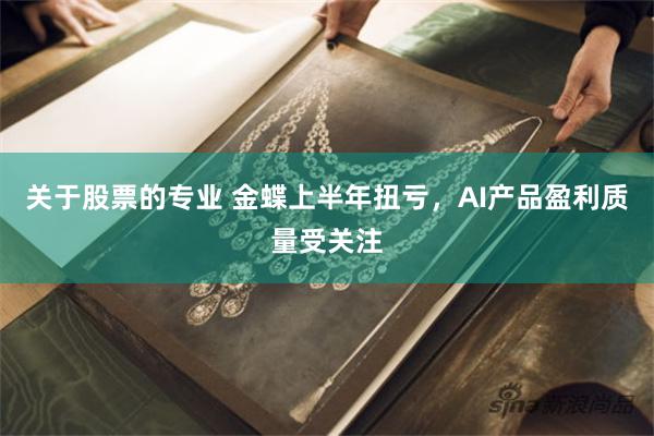 关于股票的专业 金蝶上半年扭亏，AI产品盈利质量受关注