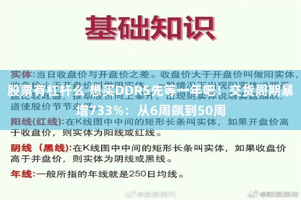 股票有杠杆么 想买DDR5先等一年吧！交货周期暴增733%：从6周飙到50周