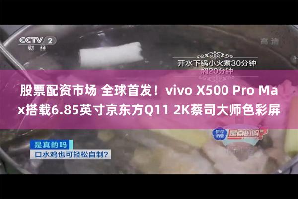 股票配资市场 全球首发！vivo X500 Pro Max搭载6.85英寸京东方Q11 2K蔡司大师色彩屏
