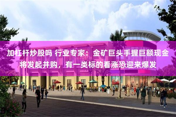 加杠杆炒股吗 行业专家：金矿巨头手握巨额现金将发起并购，有一类标的看涨恐迎来爆发