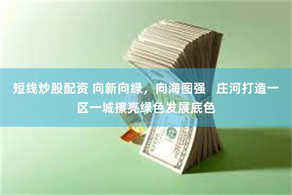 短线炒股配资 向新向绿，向海图强   庄河打造一区一城擦亮绿色发展底色