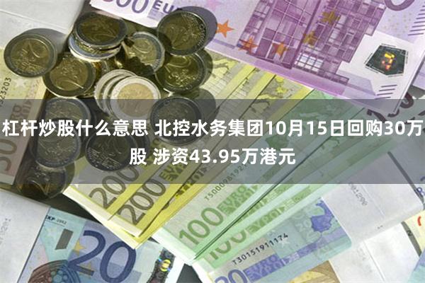 杠杆炒股什么意思 北控水务集团10月15日回购30万股 涉资43.95万港元